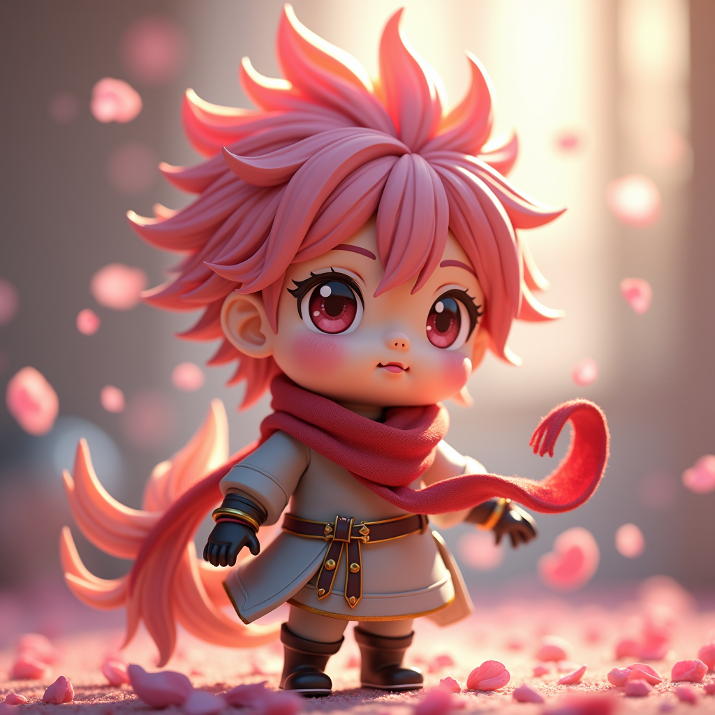 Fantasy Characters — Spiky-haired Anime Hero In A Battle-worn Character #0140 (Gemini)