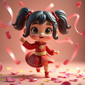 Fantasy Characters — Stylized 3D-render Mascot With Glossy Vinyl-toy Character #0034 (Firefly)