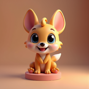 Fantasy Characters — Stylized 3D-render Mascot With Glossy Vinyl-toy Character #0058 (Firefly)