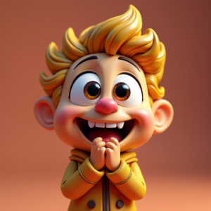 Fantasy Characters — Stylized 3D-render Mascot With Glossy Vinyl-toy Character #0064 (Midjourney)