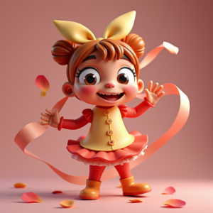 Fantasy Characters — Stylized 3D-render Mascot With Glossy Vinyl-toy Character #0070 (Firefly)