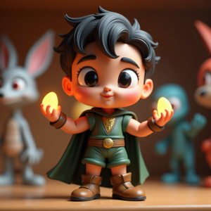Fantasy Characters — Stylized 3D-render Mascot With Glossy Vinyl-toy Character #0082 (Firefly)