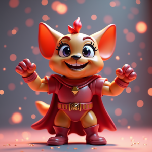 Fantasy Characters — Stylized 3D-render Mascot With Glossy Vinyl-toy Character #0118 (Firefly)