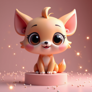 Fantasy Characters — Stylized 3D-render Mascot With Glossy Vinyl-toy Character #0130 (Firefly)