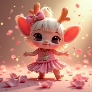 Fantasy Characters — Stylized 3D-render Mascot With Glossy Vinyl-toy Character #0142 (Firefly)