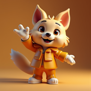 Fantasy Characters — Stylized 3D-render Mascot With Glossy Vinyl-toy Character #0160 (Midjourney)