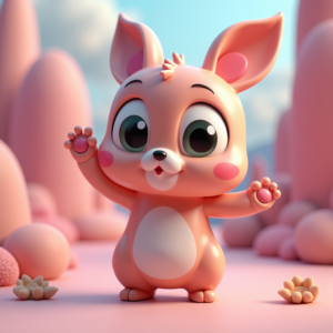 Fantasy Characters — Stylized 3D-render Mascot With Glossy Vinyl-toy Character #0196 (Midjourney)