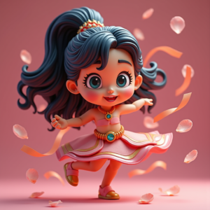 Fantasy Characters — Stylized 3D-render Mascot With Glossy Vinyl-toy Character #0231 (Dreamina)