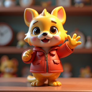 Fantasy Characters — Stylized 3D-render Mascot With Glossy Vinyl-toy Character #0285 (ChatGPT)