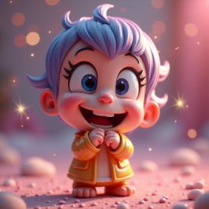 Fantasy Characters — Stylized 3D-render Mascot With Glossy Vinyl-toy Character #0333 (ChatGPT)