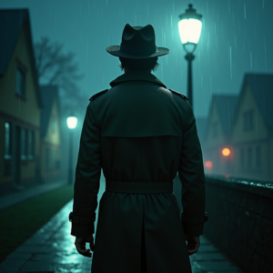 Fantasy — Detective In A Rain-damp Trench Coat Cinematic #0131 (Stable Diffusion)