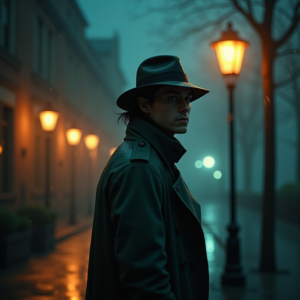 Fantasy — Detective In A Rain-damp Trench Coat Cinematic #0149 (Recraft)