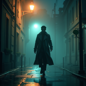 Fantasy — Detective In A Rain-damp Trench Coat Cinematic #0161 (Recraft)