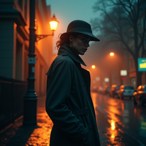 Fantasy — Detective In A Rain-damp Trench Coat Cinematic #0244 (Firefly)