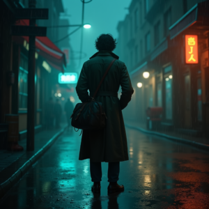 Fantasy — Lone Traveler In A Weathered Long Cinematic #0019 (Leonardo)