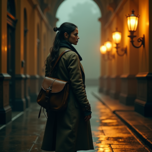 Fantasy — Lone Traveler In A Weathered Long Cinematic #0073 (Krea)