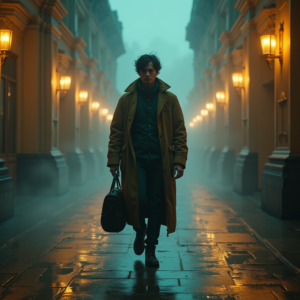 Fantasy — Lone Traveler In A Weathered Long Cinematic #0085 (Krea)