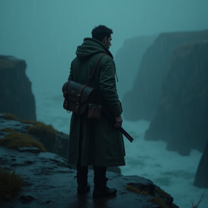 Fantasy — Lone Traveler In A Weathered Long Cinematic #0115 (Leonardo)