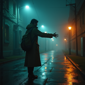 Fantasy — Lone Traveler In A Weathered Long Cinematic #0169 (Krea)