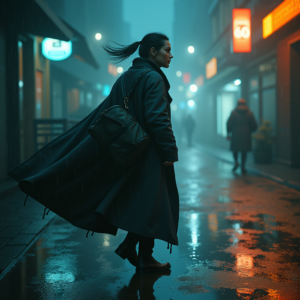 Fantasy — Lone Traveler In A Weathered Long Cinematic #0175 (Leonardo)