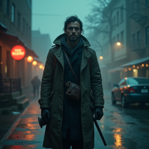Fantasy — Lone Traveler In A Weathered Long Cinematic #0187 (Leonardo)