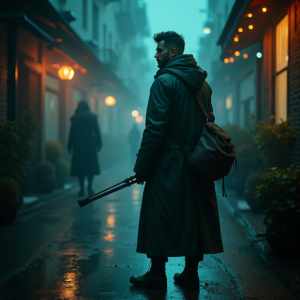 Fantasy — Lone Traveler In A Weathered Long Cinematic #0223 (Leonardo)