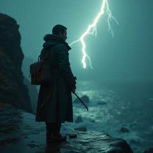 Fantasy — Lone Traveler In A Weathered Long Cinematic #0318 (Ideogram)