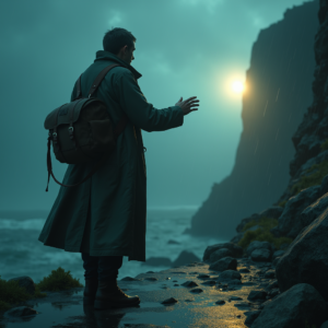 Fantasy — Lone Traveler In A Weathered Long Cinematic #0336 (FLUX)