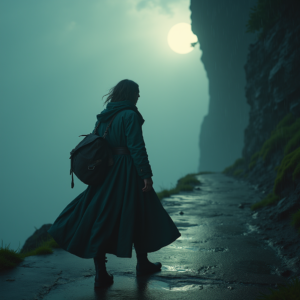 Fantasy — Lone Traveler In A Weathered Long Cinematic #0342 (Ideogram)