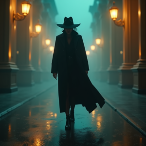 Fantasy — Mysterious Figure Beneath A Wide-brimmed Hat Cinematic #0087 (ChatGPT)