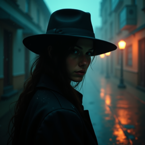 Fantasy — Mysterious Figure Beneath A Wide-brimmed Hat Cinematic #0183 (ChatGPT)