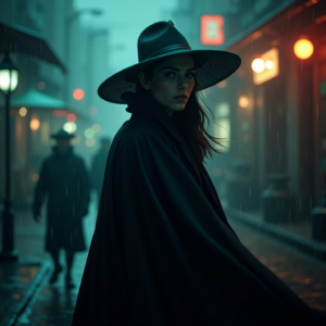 Fantasy — Mysterious Figure Beneath A Wide-brimmed Hat Cinematic #0236 (Seedream)