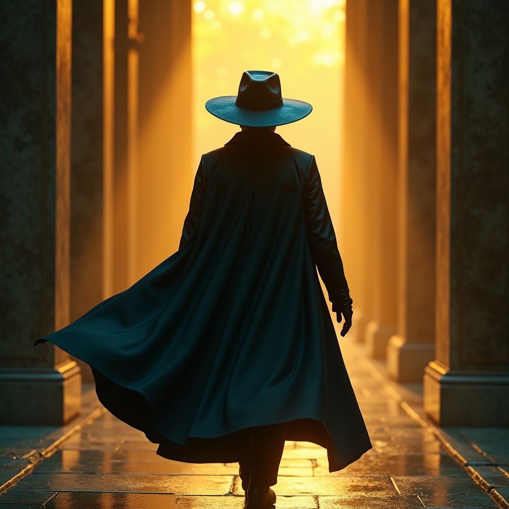 Fantasy — Mysterious Figure Beneath A Wide-brimmed Hat Cinematic #0308 (Seedream)