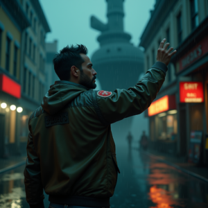 Fantasy — Pilot In A Weathered Flight Jacket Cinematic #0030 (Ideogram)