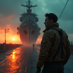Fantasy — Pilot In A Weathered Flight Jacket Cinematic #0042 (Ideogram)