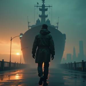 Fantasy — Pilot In A Weathered Flight Jacket Cinematic #0054 (Ideogram)