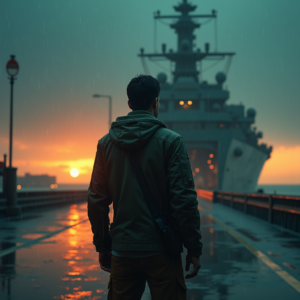 Fantasy — Pilot In A Weathered Flight Jacket Cinematic #0060 (FLUX)