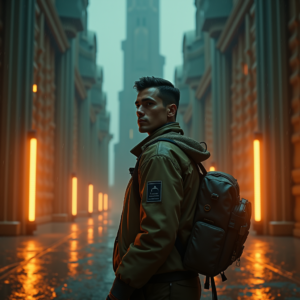 Fantasy — Pilot In A Weathered Flight Jacket Cinematic #0078 (Ideogram)