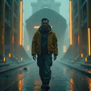 Fantasy — Pilot In A Weathered Flight Jacket Cinematic #0090 (Ideogram)