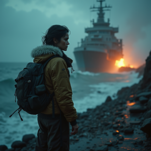 Fantasy — Pilot In A Weathered Flight Jacket Cinematic #0114 (Ideogram)