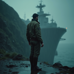 Fantasy — Pilot In A Weathered Flight Jacket Cinematic #0132 (FLUX)