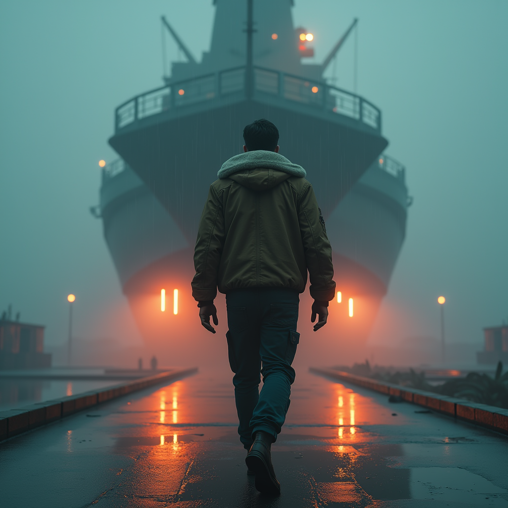 Fantasy — Pilot In A Weathered Flight Jacket Cinematic #0162 (Ideogram)