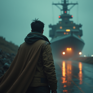 Fantasy — Pilot In A Weathered Flight Jacket Cinematic #0216 (FLUX)