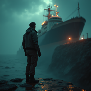 Fantasy — Pilot In A Weathered Flight Jacket Cinematic #0317 (Recraft)
