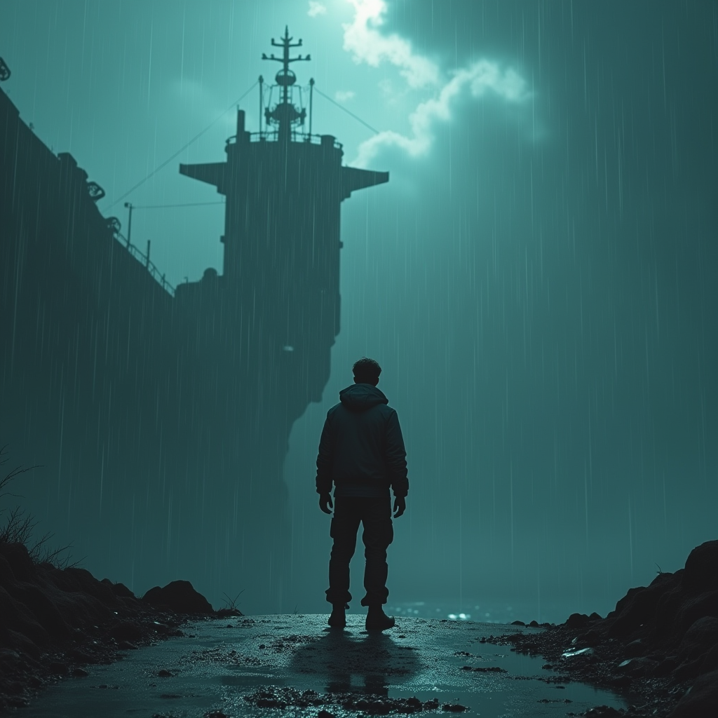 Fantasy — Pilot In A Weathered Flight Jacket Cinematic #0335 (Stable Diffusion)