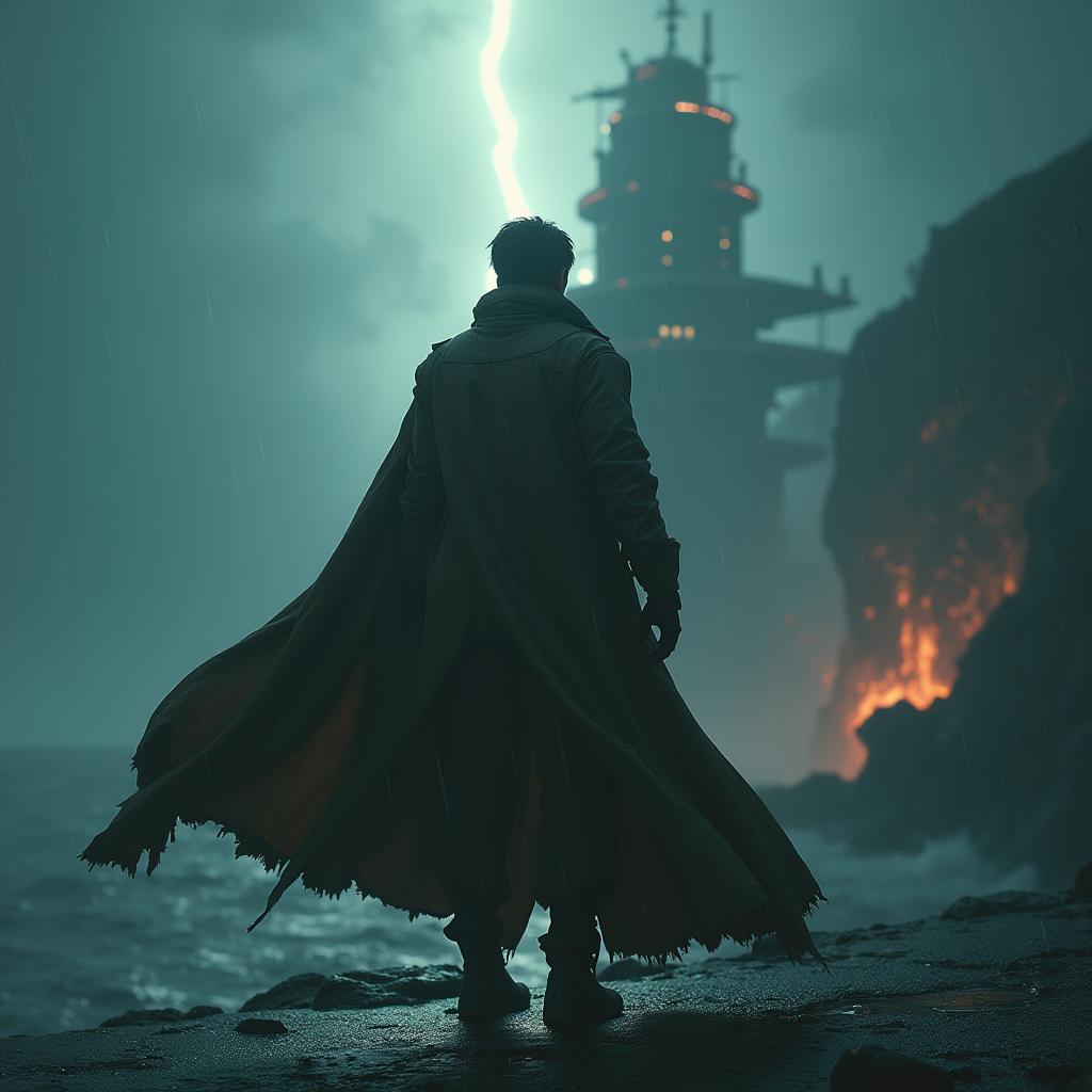Fantasy — Pilot In A Weathered Flight Jacket Cinematic #0347 (Stable Diffusion)