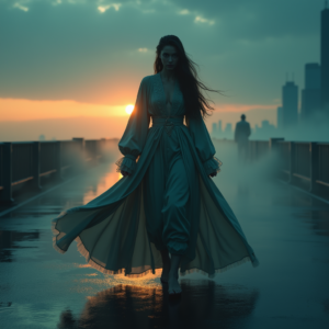 Fantasy — Regal Figure In Flowing Embroidered Robes Cinematic #0052 (Firefly)