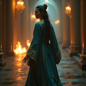 Fantasy — Regal Figure In Flowing Embroidered Robes Cinematic #0076 (Firefly)