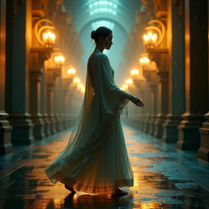 Fantasy — Regal Figure In Flowing Embroidered Robes Cinematic #0100 (Firefly)