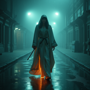 Fantasy — Regal Figure In Flowing Embroidered Robes Cinematic #0160 (Firefly)
